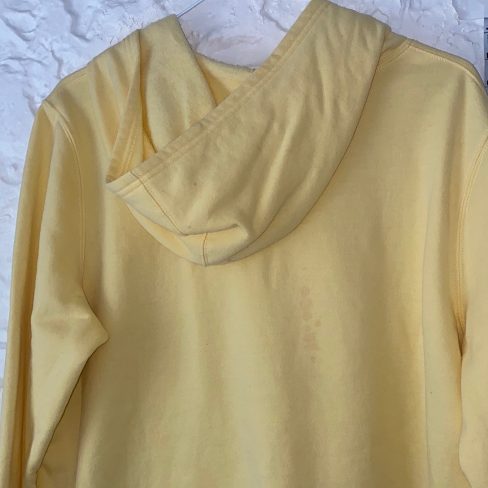 GAP Yellow Fleece Hoodie Sweatshirt - Picture 7 of 8